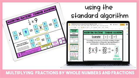 Standard Algorithm Multiplying Fractions