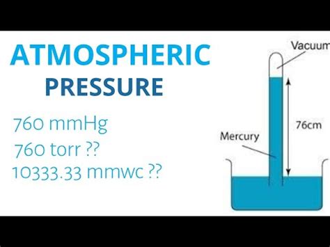 standard barometric pressure in torr