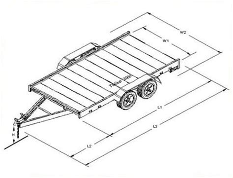 standard car trailer width