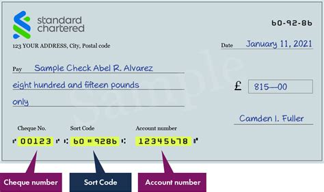 standard chartered bank code