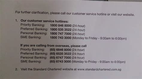 standard chartered malaysia hotline