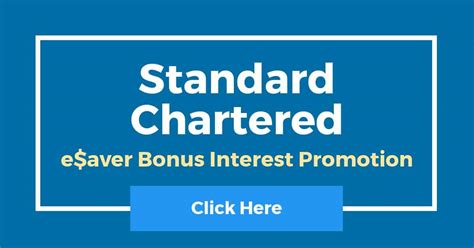 standard chartered singapore esaver promotion