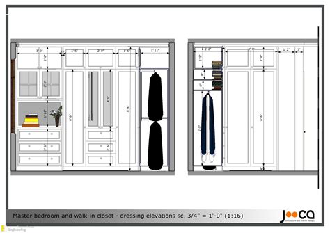 standard closet width and depth