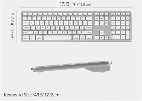 Standard Computer Keyboard Size