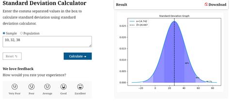 Standard Deviation Calculator Function