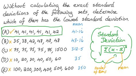 standard deviation data set example