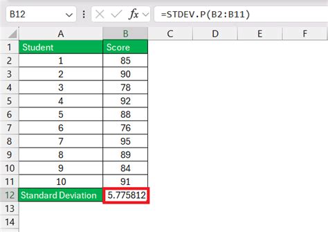 Standard Deviation Excel In Percentage