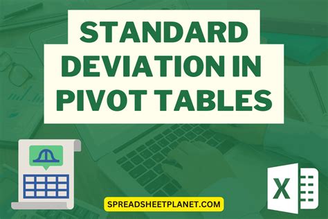 Standard Deviation Excel Pivot Table