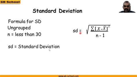 standard deviation formula for grouped and ungrouped data pdf
