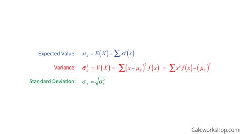 Standard Deviation Formula Using Expected Value