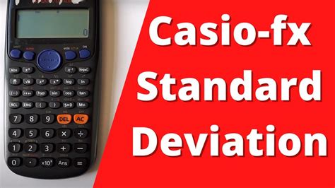 Standard Deviation In Calculator Casio