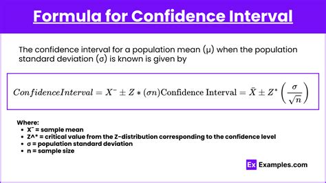 Standard Deviation Means Confidence Interval