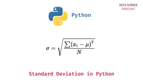 Standard Deviation Of Array Python