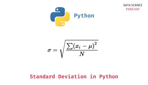 standard deviation python without library