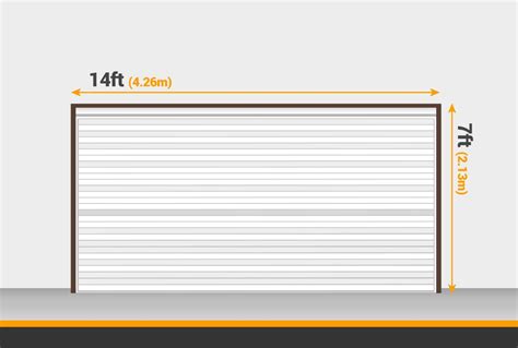 standard double garage door size