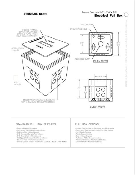 Standard Electrical Pull Box Sizes