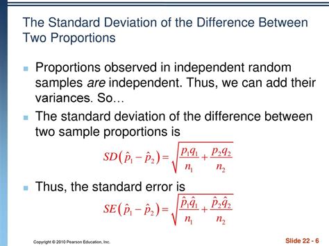 Standard Error And Standard Deviation Of The Sample Proportion