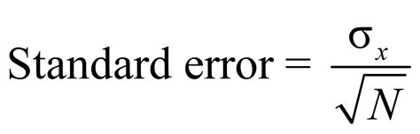Standard Error Formula Copy And Paste