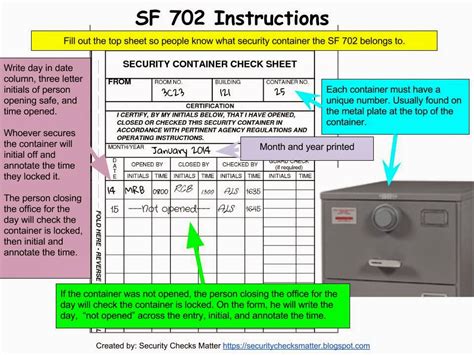 standard form 702 instructions