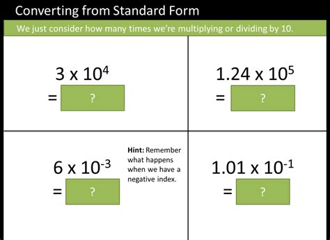 Standard Form Bbc Bitesize Ks3