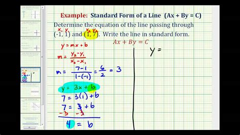 Standard Form Calculator Using Two Points