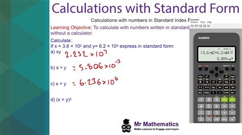 Standard Form Calculator With Variables