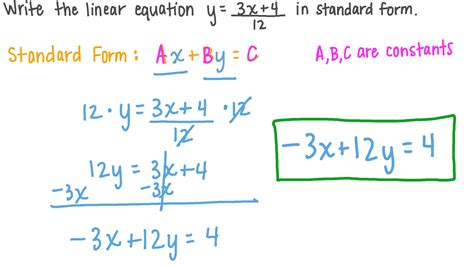 Standard Form Equation Addition