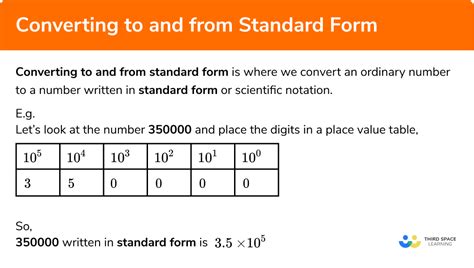 standard form to ordinary