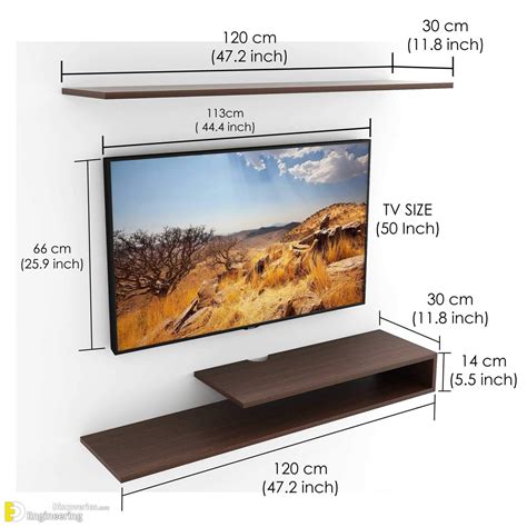 standard height for a tv stand