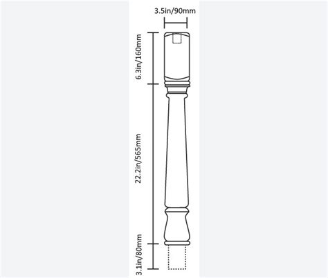 Standard Height Newel Post