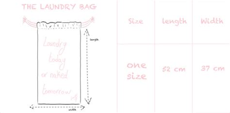 Standard Laundry Bag Size