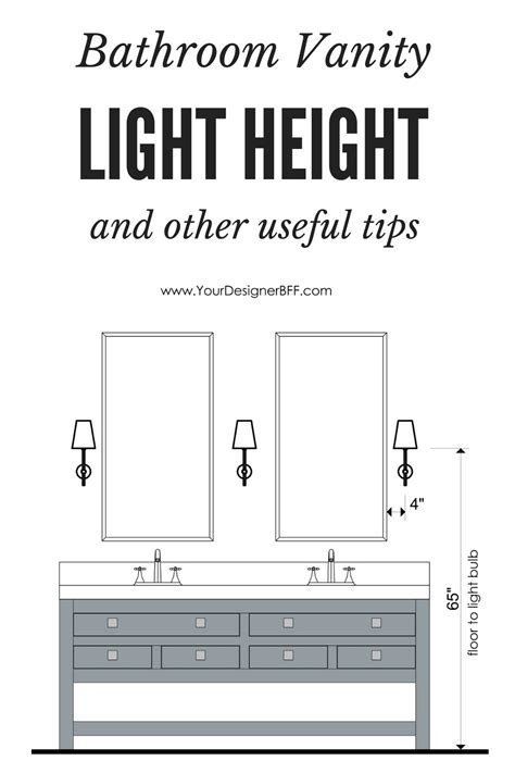 Standard Light Height Bathroom Vanity