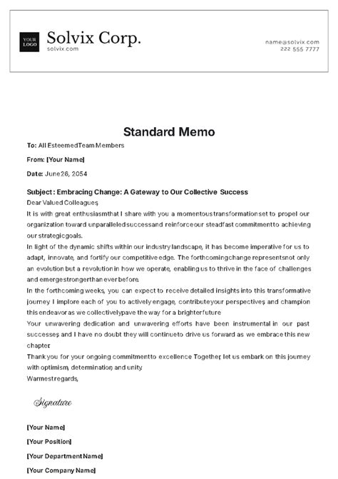 FREE 6+ Standard Memo Templates in PDF MS Word