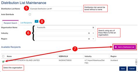 Standard Navy Distribution List Excel