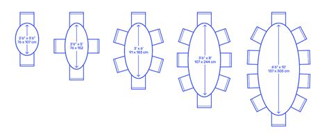 Standard Oval Dining Table Dimensions