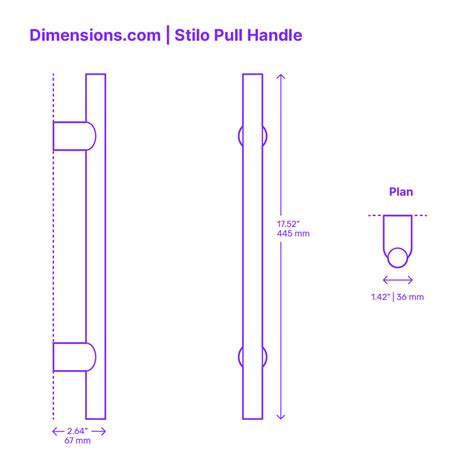 Standard Pull Handle Dimensions