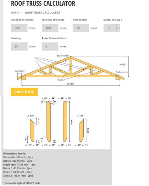 standard roof truss span