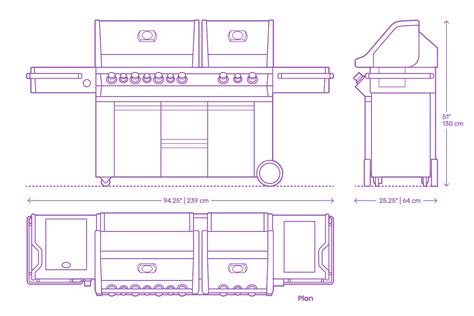 Standard Size Of Barbeque Grill