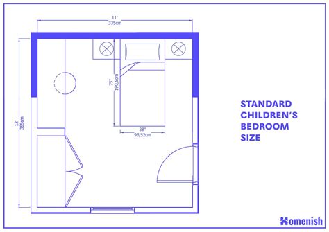 Standard Size Of Children's Bedroom