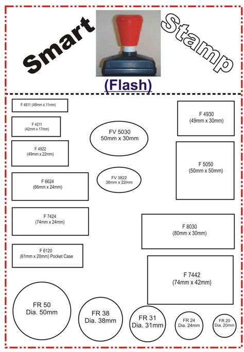 Standard Size Of Round Stamp