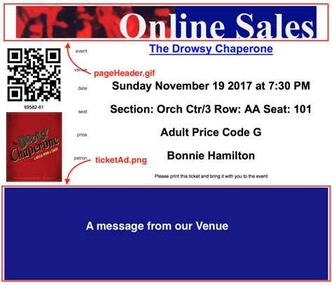 Standard Ticket Header