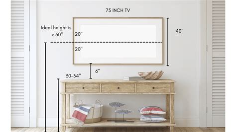 standard tv mount height