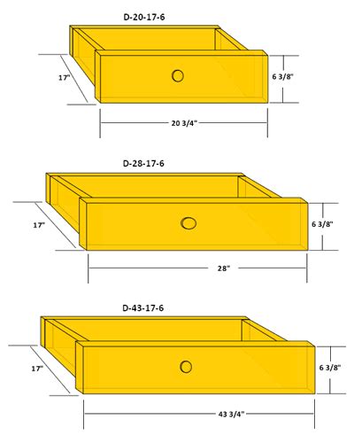 Standard Width Of Kitchen Drawers