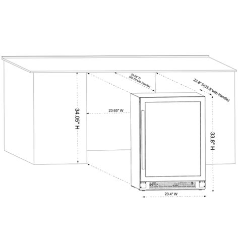 Standard Wine Cooler Dimensions