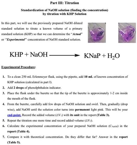 standardization of naoh with khp