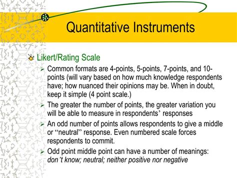 standardized instruments in quantitative research