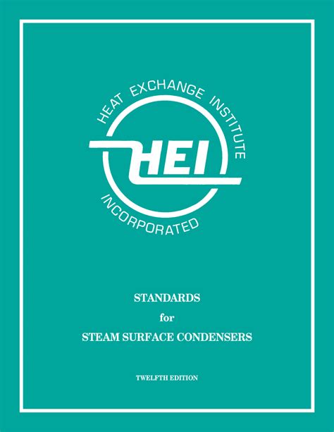 Standards For Steam Surface Condensers 12Th Edition