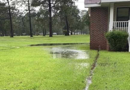 standing water around foundation