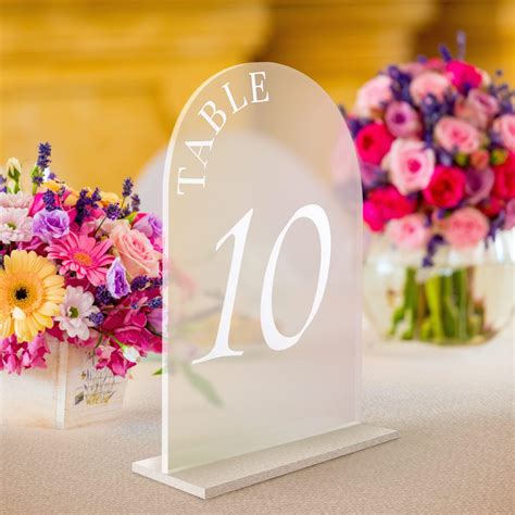 Stands For Table Numbers Wedding