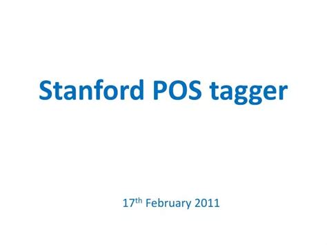 Stanford Pos Tagger Nltk Example